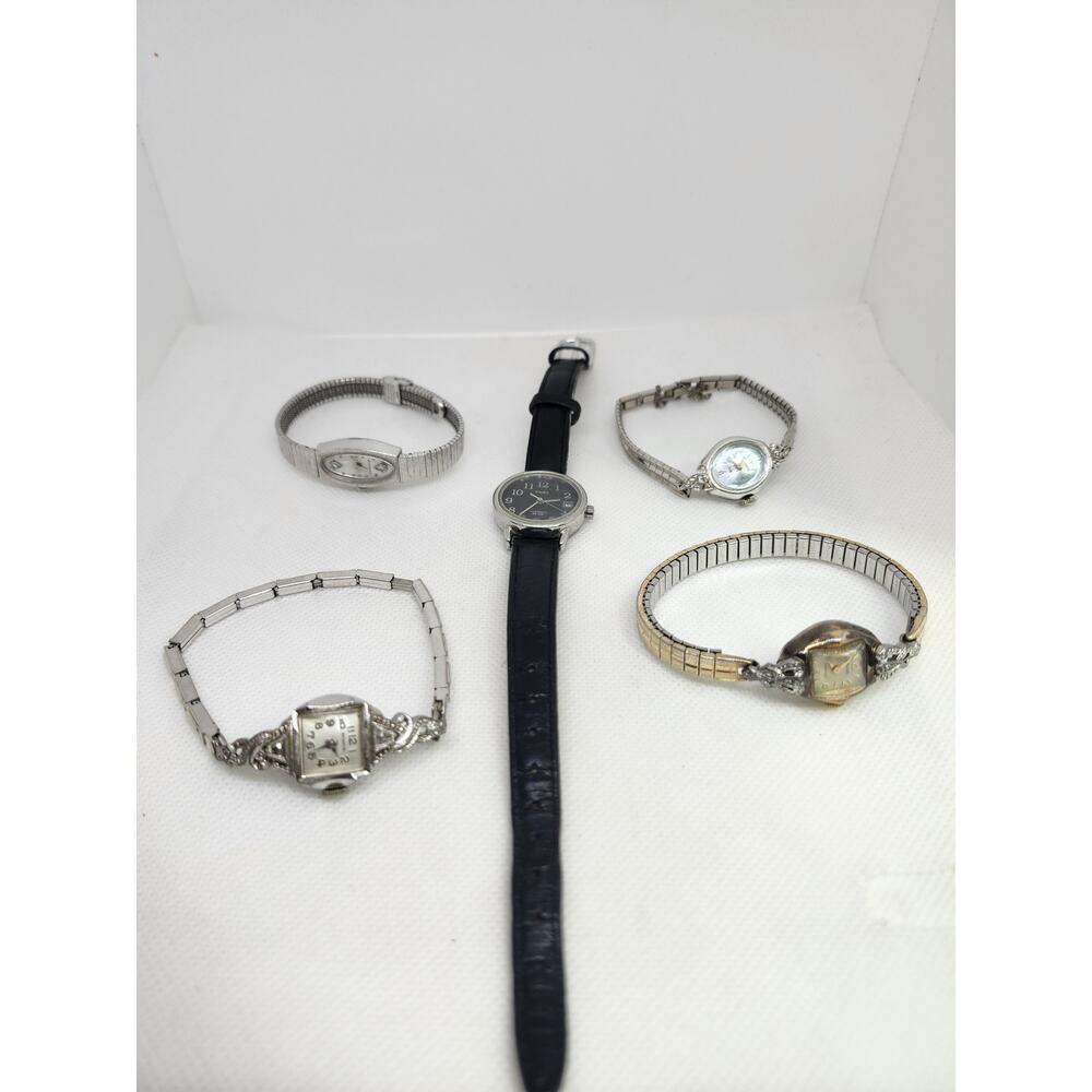 Vintage ladies Watches lot of 5 designer wrist watch *read*